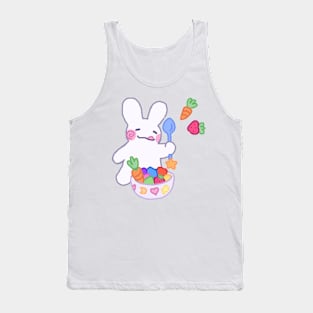 Bunny with fruit salad bowl Tank Top